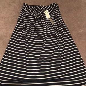 Nwt YaLA strapless striped dress